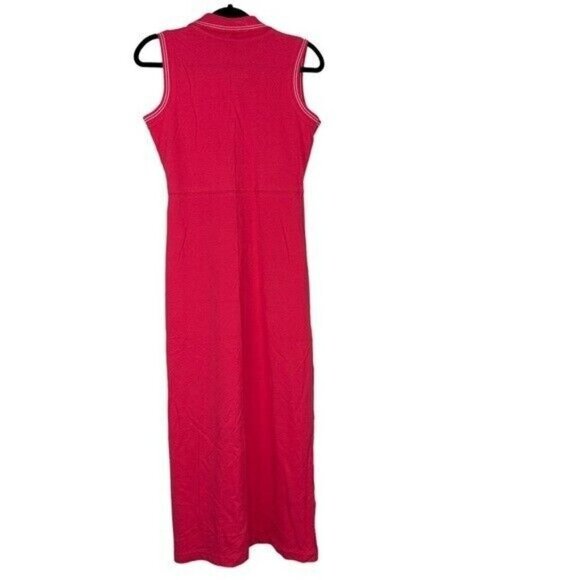 kmart y2k vintage EXPRESSIONS Pink Maxi Polo Dress Women’s Size Small - Picture 3 of 11
